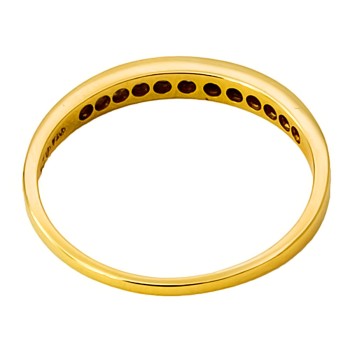 18ct gold diamond 0.25cts half eternity Ring size U